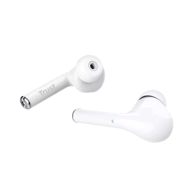Auriculares Trust Nika True Wireless Stereo (TWS) in-ear para llamadas/música blancos