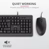 Teclado y ratón Trust Primo universal USB AZERTY belga negro