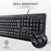 Teclado y ratón Trust Primo universal USB AZERTY belga negro