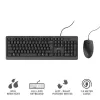 Teclado y ratón Trust Primo universal USB AZERTY belga negro