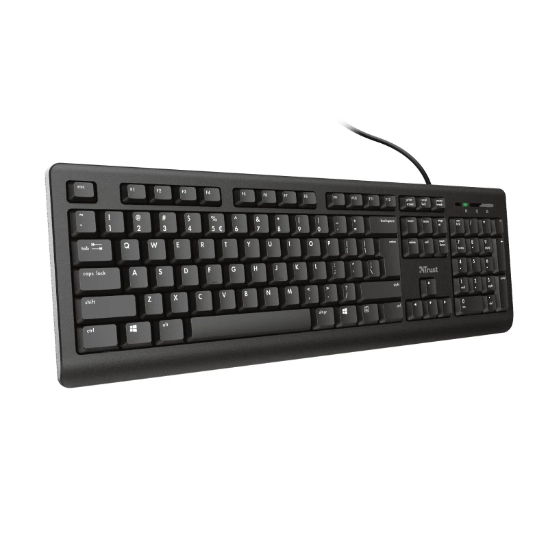 Teclado Trust Primo universal USB AZERTY belga negro