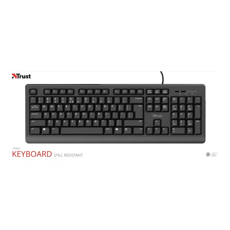 Trust Primo teclado USB, QWERTY, neerlandés (24145)