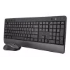 Conjunto de teclado y ratón Trust TKM-450 Comfort inalámbrico, tamaño completo (100%), inalámbrico, RF inalámbrico, QWERTY, negro, ratón incluido