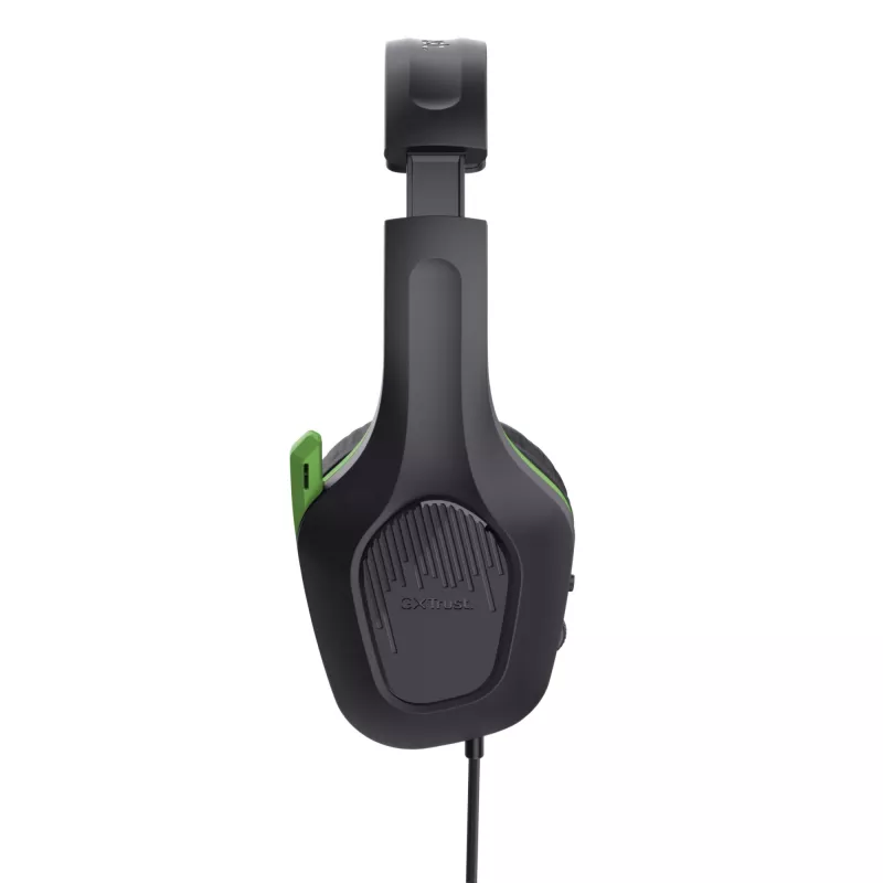 Auriculares con cable Trust GXT 415X ZIROX con diadema gaming negros, verdes