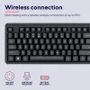 Teclado TRUST Ody II tamaño completo inalámbrico RF QWERTY nórdico negro
