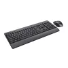 Teclado y ratón Trust Trezo de oficina RF inalámbrico AZERTY belga negro