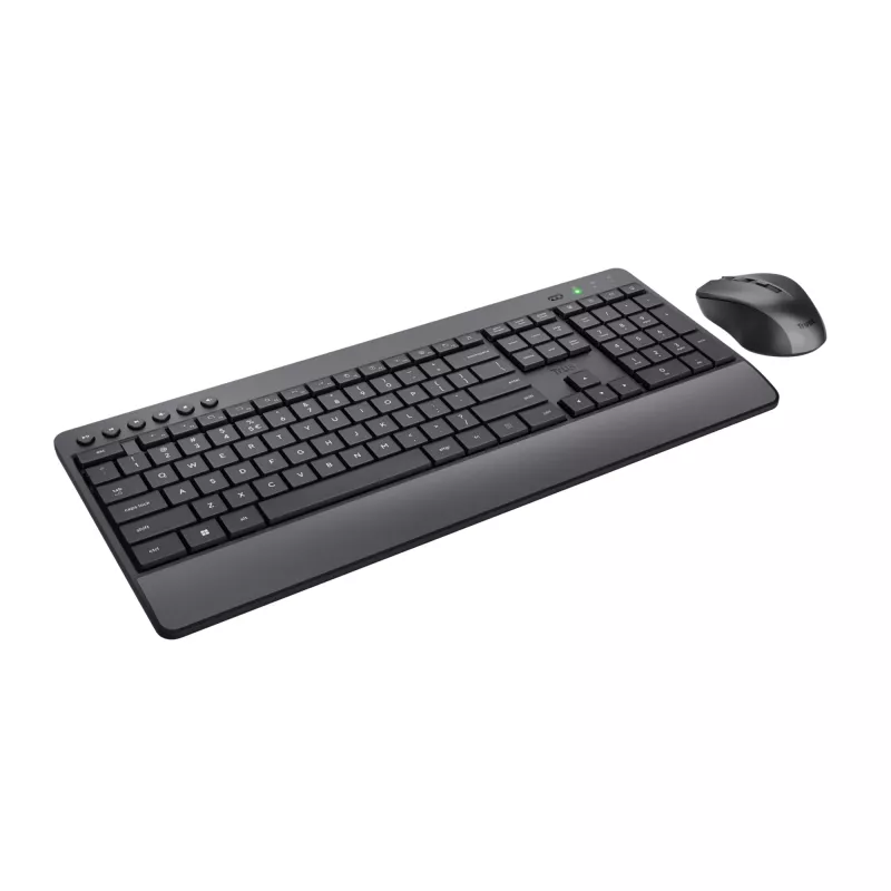 Teclado y ratón Trust Trezo de oficina RF inalámbrico AZERTY belga negro