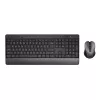 Teclado y ratón Trust Trezo de oficina RF inalámbrico AZERTY belga negro