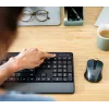 Teclado y ratón Trust Trezo de oficina RF inalámbrico AZERTY belga negro