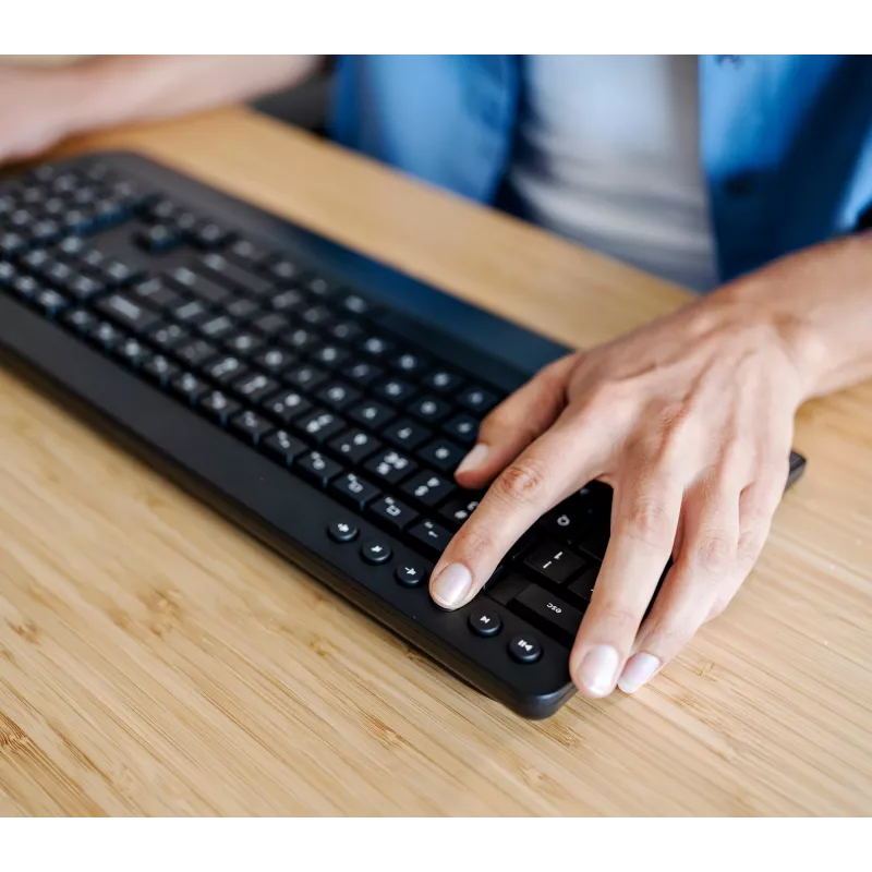 Teclado y ratón Trust Trezo de oficina RF inalámbrico AZERTY belga negro