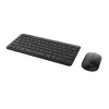 Teclado y ratón Trust Lyra de oficina RF inalámbrico + Bluetooth, AZERTY, belga, negro