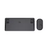 Teclado y ratón Trust Lyra de oficina RF inalámbrico + Bluetooth, AZERTY, belga, negro