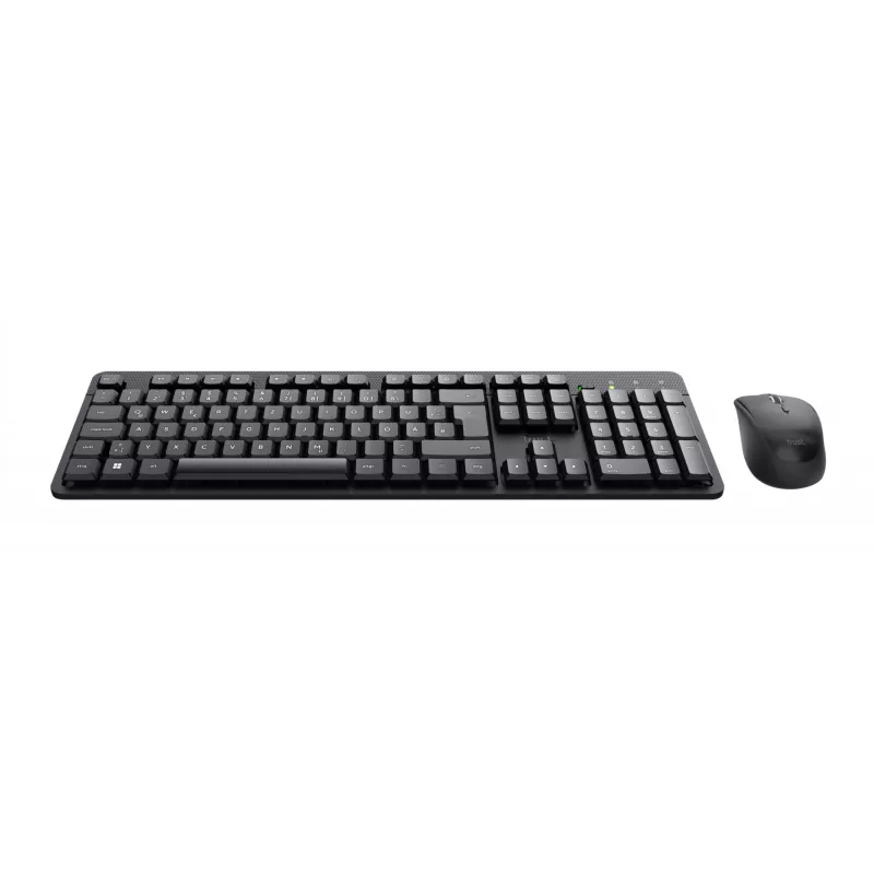 Trust TKM-360 Teclado y ratón incluidos Oficina RF Wireless QWERTY US Inglés Negro