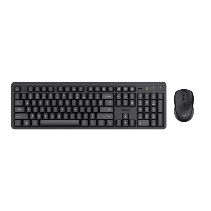 Trust Ody II Teclado y ratón incluidos Oficina RF Wireless AZERTY Belga Negro