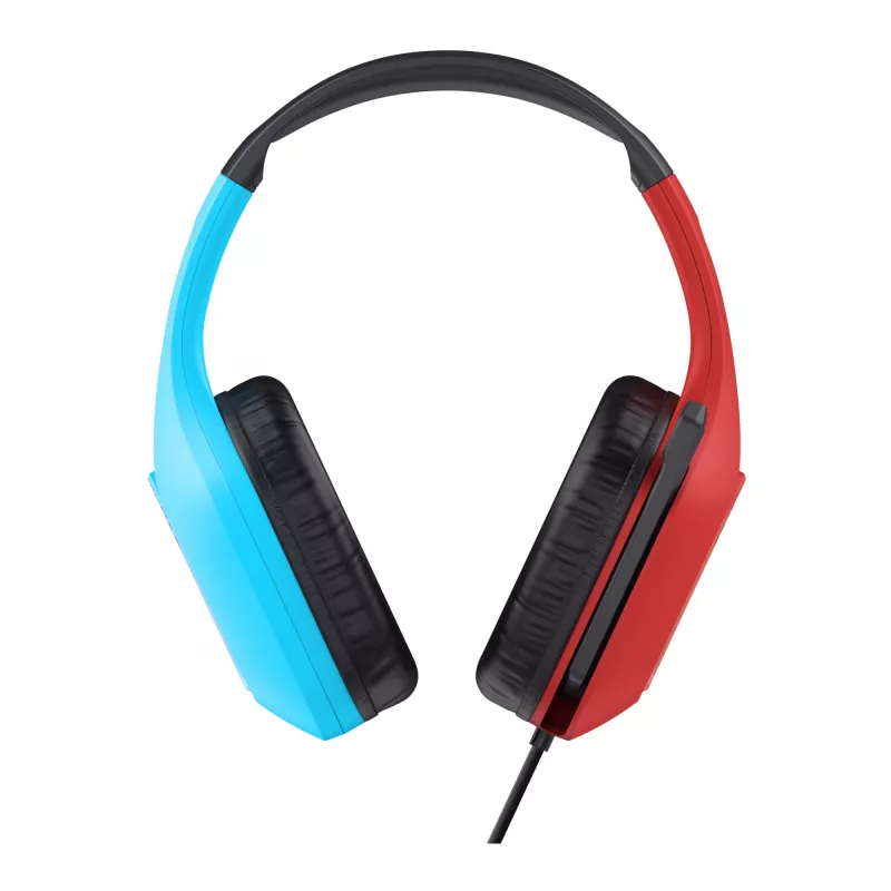 Trust GXT 416S Zirox Auriculares con cable Diadema Gaming Negro, Cian, Rojo