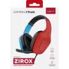 Trust GXT 416S Zirox Auriculares con cable Diadema Gaming Negro, Cian, Rojo