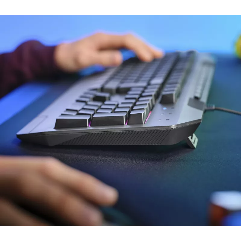 Trust GXT 836 Evocx Teclado Gaming USB AZERTY Belga Negro