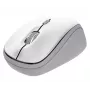 Ratón óptico inalámbrico TRUST Yvi+ — Ambidiestro, RF Wireless, 1600 DPI, 4 botones, Blanco