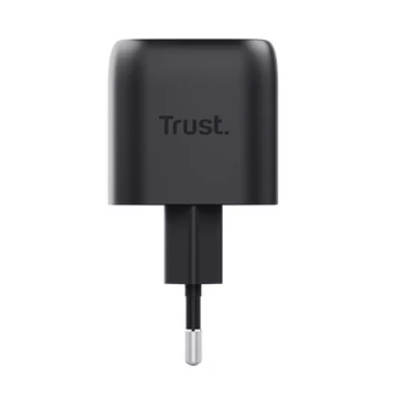 Cargador Trust Maxo 30W USB-C GaN Cargador Interior Carga rápida Negro