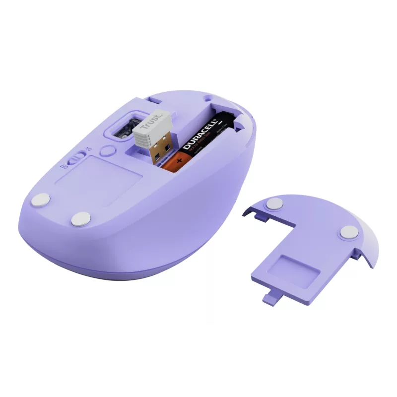 Trust Yvi+ Ratón Universal Ambidiestro RF Wireless + Bluetooth Óptico 1600 DPI