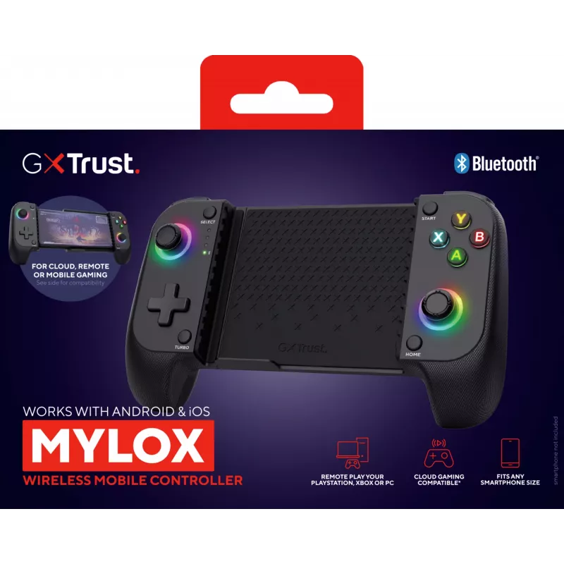 Trust GXT 735G Mylox Gris Mando Bluetooth Analógico/Digital Android, iOS