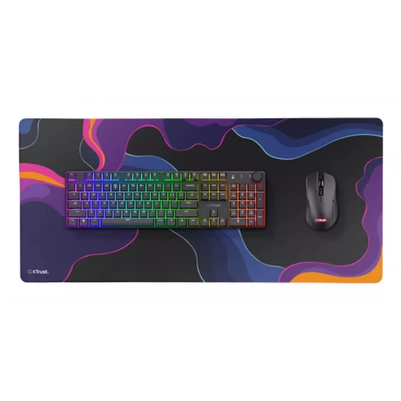 Trust GXT 759 XXL Alfombrilla de ratón Gaming Negro, Azul, Rosa, Violeta