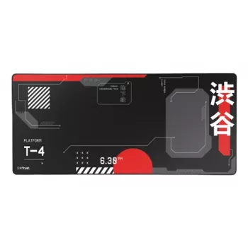 Alfombrilla de ratón Gaming TRUST GXT 759 XXL — 900×400 mm, PET, negro/rojo