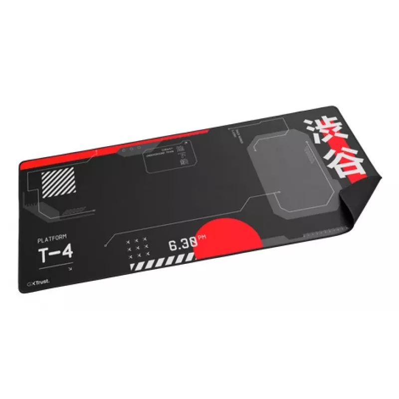 Alfombrilla de ratón Gaming TRUST GXT 759 XXL — 900×400 mm, PET, negro/rojo