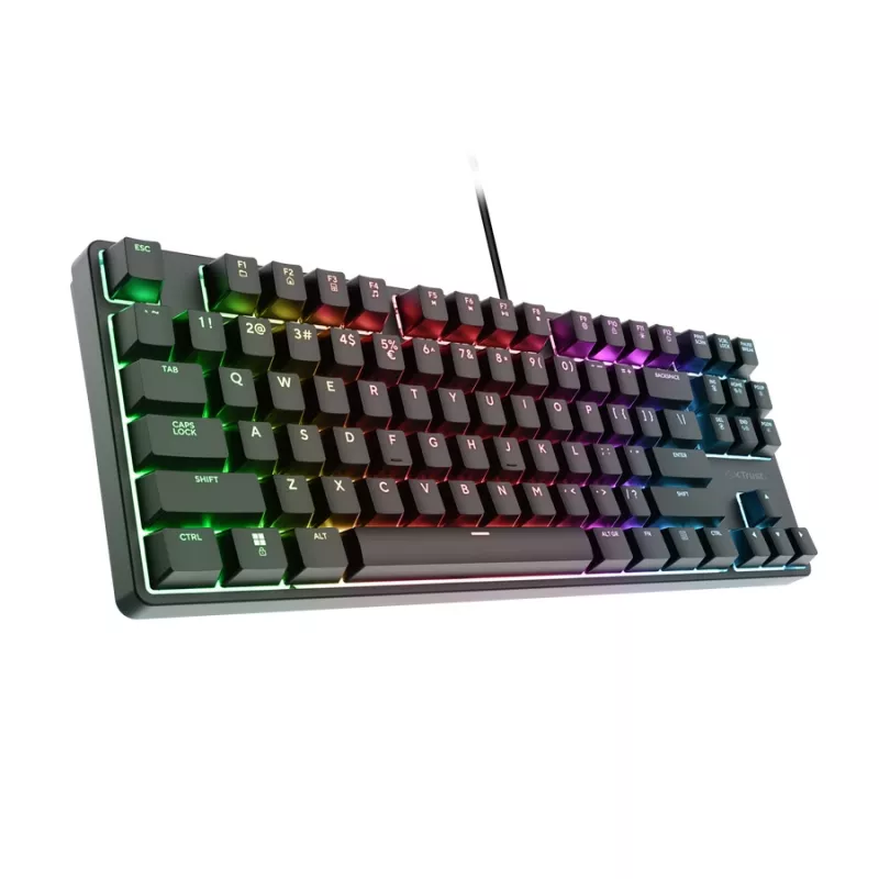 Trust GXT 864 Cada Teclado Gaming USB QWERTY Inglés Negro