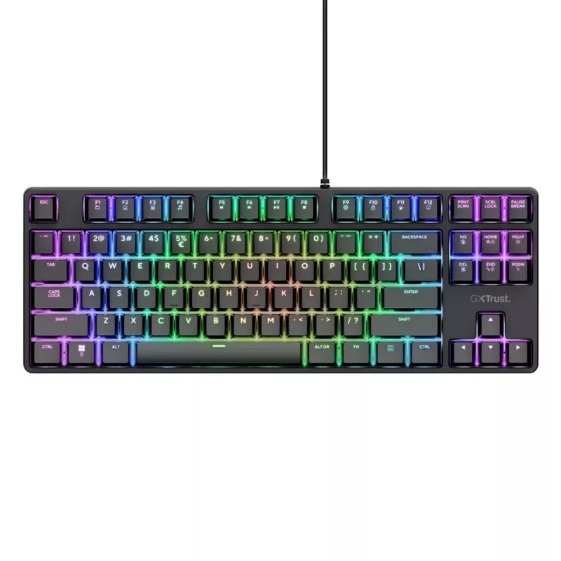Trust GXT 864 Cada Teclado Gaming USB QWERTY Inglés Negro