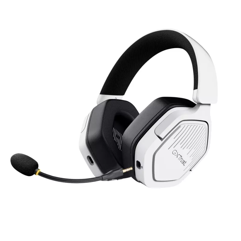 Trust GXT 493PS Carus Auriculares con cable e inalámbricos Diadema Gaming Bluetooth Blanco
