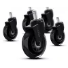 Set de ruedas para silla gaming TRUST 25804, 5 uds., negro, PP/PU, 225 g