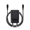 Cargador TRUST Maxo Ultracompacto 65W GaN USB-C Negro con cable de 2 m