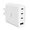 TRUST Maxo 65W Cargador rápido de CA de interior, 3x USB-C, máx. 20 V, cable de 2 m, blanco