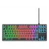Trust GXT 833 Thado TKL Teclado Gaming USB AZERTY Belga Negro