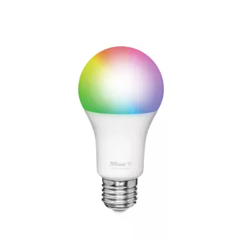 Bombilla inteligente TRUST 71281 — Wi‑Fi, casquillo E27, blanca, 60×60×108 mm