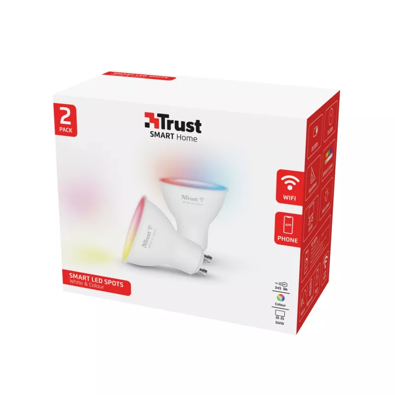 Bombilla inteligente Trust 71292 Wi-Fi Blanco 50 mm x 50 mm x 54 mm