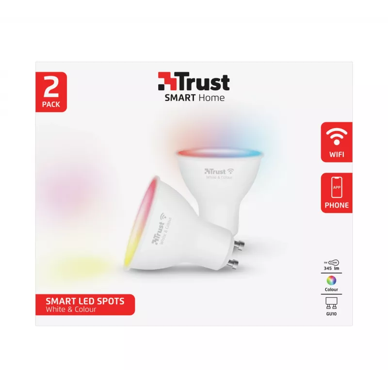 Bombilla inteligente Trust 71292 Wi-Fi Blanco 50 mm x 50 mm x 54 mm
