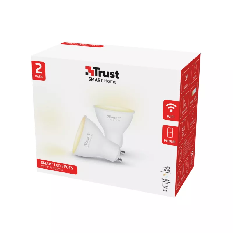Trust 71296 Iluminación inteligente Bombilla inteligente Wi-Fi