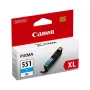 Cartucho de tinta Canon CLI-551XL C w/sec 1 ud. Original alto rendimiento (XL) foto cian