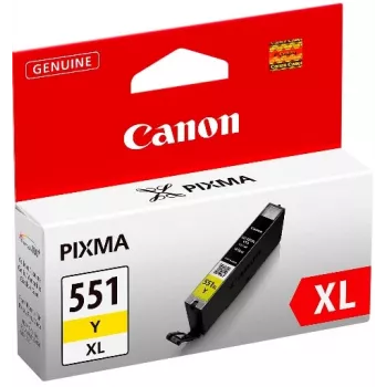 Cartucho de tinta Canon CLI-551XL Y w/sec 1 ud. Original alto rendimiento (XL) amarillo
