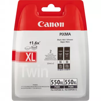 Cartucho de tinta Canon PGI-550BK negro (pack doble)