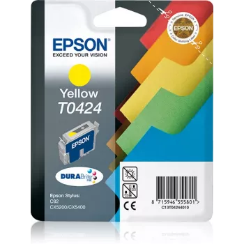 Epson Files pack individual amarillo T0424, amarillo, tinta pigmentada, 16 ml, 1 ud.