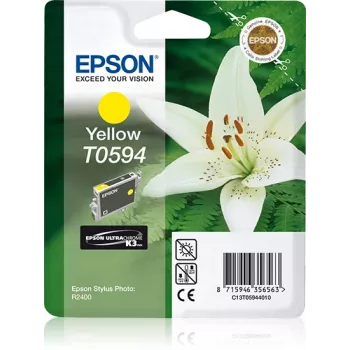 Epson Lily pack individual amarillo T0594 UltraChrome K3, amarillo, tinta pigmentada, 1 ud.
