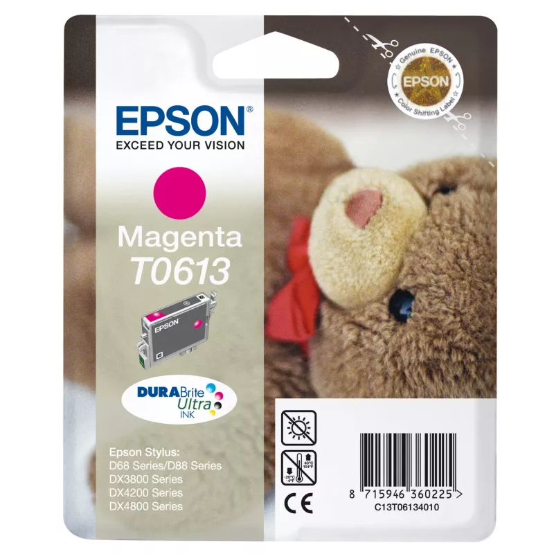 Epson Teddybear pack individual magenta T0613 DURABrite Ultra tinta
