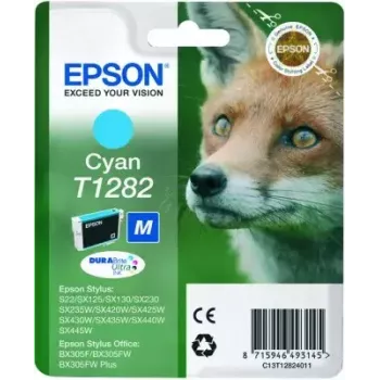Tinta Epson Fox pack individual cian T1282 DURABrite Ultra