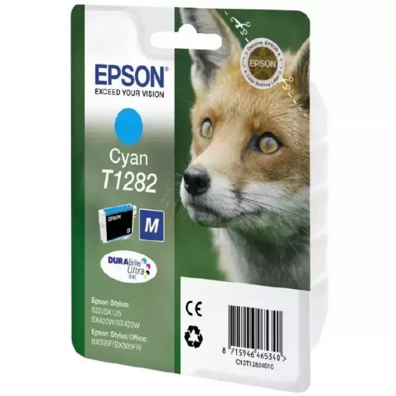Tinta Epson Fox pack individual cian T1282 DURABrite Ultra