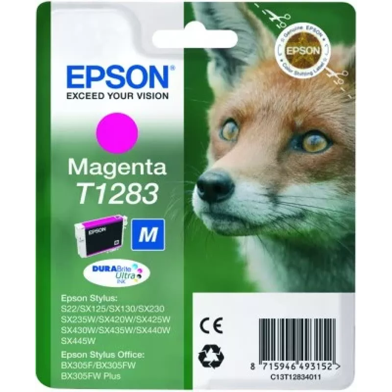 Tinta Epson Fox pack individual magenta T1283 DURABrite Ultra