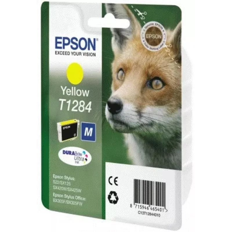Tinta Epson Fox pack individual amarillo T1284 DURABrite Ultra