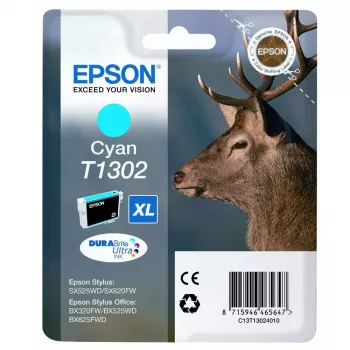 Tinta Epson Stag pack individual cian T1302 DURABrite Ultra